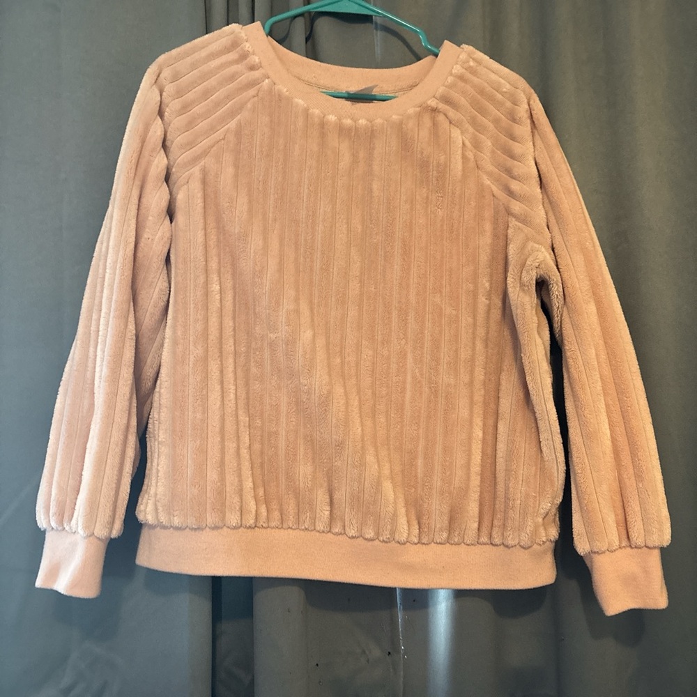 No Boundaries Ribbed Sweater - Peach